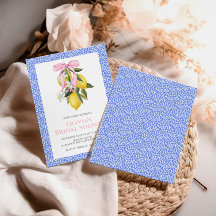 Lemon Roze Strik Bridal Shower
