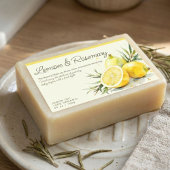 Lemon & Rozemarijn Biologische Zeep Sticker Label