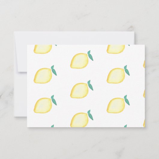 Lemon RSVP-kaart RSVP Kaartje (Achterkant)