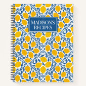 Lemon Rustic Farmhouse French Country Recipe Notitieboek (Voorkant)