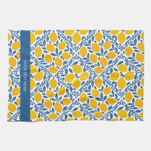 Lemon Rustic Farmhouse French Country Theedoek (Horizontaal)