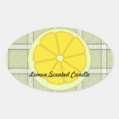 Lemon Scented Candle Sticker (Voorkant)