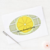 Lemon Scented Candle Sticker (Envelop)