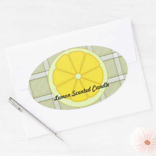 Lemon Scented Candle Sticker (Envelop)