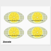 Lemon Scented Candle Sticker (Vel)