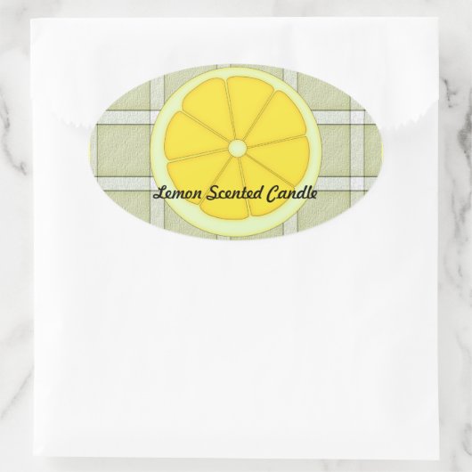 Lemon Scented Candle Sticker (Tas)