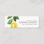 Lemon Season | Landbouwers Market Custom City Mini Visitekaartje (Voorkant)