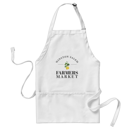 Lemon Season | Landbouwers Market Custom City Standaard Schort (Voorkant)