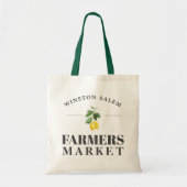 Lemon Season | Landbouwers Market Custom City Tote Bag (Voorkant)