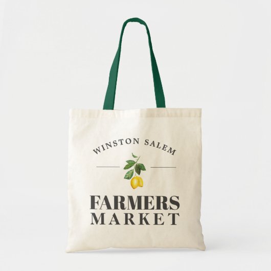 Lemon Season | Landbouwers Market Custom City Tote Bag (Voorkant)