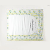 Lemon Shabby Chic Vintage Bruiloftsfeest Wandkleed (Voorkant (horizontaal))