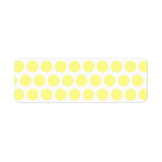 Lemon Sherbet Polka Dots Etiket (Voorkant)
