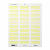 Lemon Sherbet Polka Dots Etiket (Full Sheet)