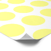 Lemon Sherbet Polka Dots Poster (Hoek)