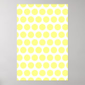 Lemon Sherbet Polka Dots Poster (Voorkant)