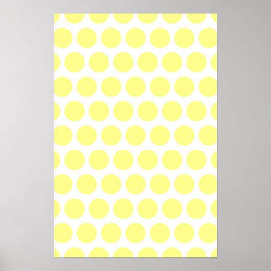 Lemon Sherbet Polka Dots Poster (Voorkant)