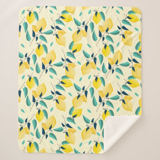 Lemon Sherpa Deken (Voorkant)