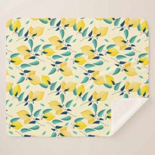 Lemon Sherpa Deken (Voorkant (horizontaal))