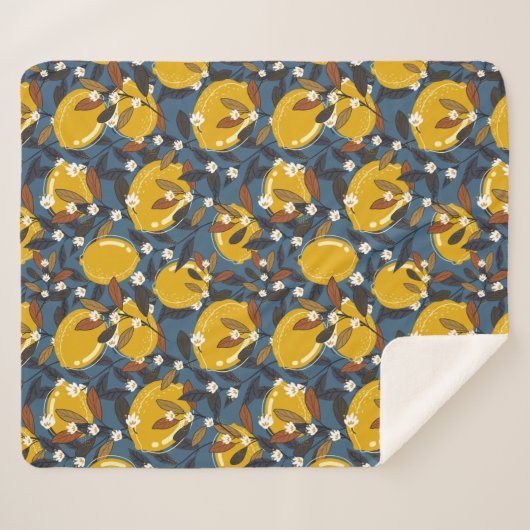 Lemon Sherpa Deken (Voorkant (horizontaal))