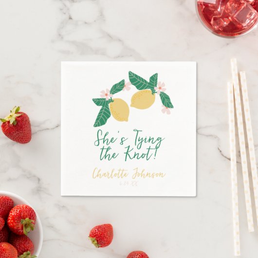 Lemon She's Tying the Knot Bridal Shower Servet (Insitu)