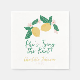 Lemon She's Tying the Knot Bridal Shower Servet