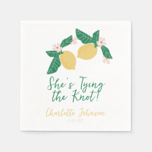 Lemon She's Tying the Knot Bruiloftsfeest Servet