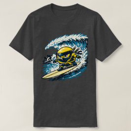 Lemon Shinobi Surf Race — Vintage Summer Ninja  T-shirt
