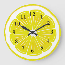 Lemon Slice Acrylwand Grote Klok