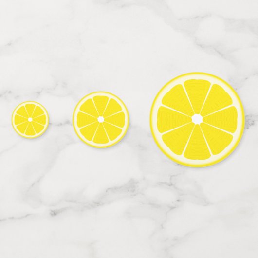 Lemon Slice Baby shower Lemonade Birthday Party Confetti (Voorkanten)