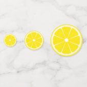Lemon Slice Baby shower Lemonade Birthday Party Confetti (Achterkanten)