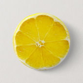 Lemon Slice Badge Ronde Button 5,7 Cm (Voorkant)
