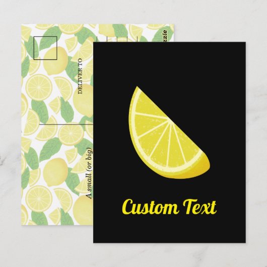 Lemon Slice Briefkaart (Voorkant / Achterkant)