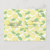 Lemon Slice Briefkaart (Achterkant)