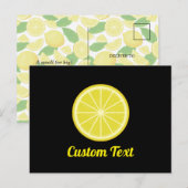 Lemon Slice Briefkaart (Voorkant / Achterkant)