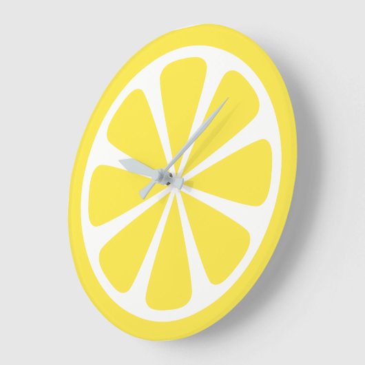 Lemon Slice Bright Yellow Kitchen Clock Grote Klok (Hoek)