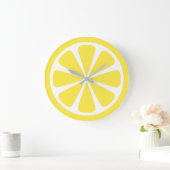 Lemon Slice Bright Yellow Kitchen Clock Grote Klok (Huis)
