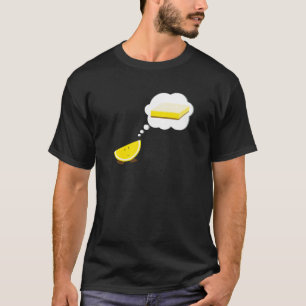 Lemon slice-denken van citroenstaaf t-shirt