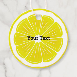Lemon Slice Design Favor Kaart Favor Tags Bedankjes Labels