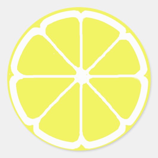 LEMON SLICE door SHARON SHARPE Ronde Sticker (Voorkant)