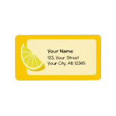 Lemon Slice Etiket (Voorkant)