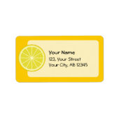 Lemon Slice Etiket (Voorkant)