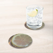 Lemon Slice Floating in Water Ronde Kartonnen Onderzetter (Insitu)
