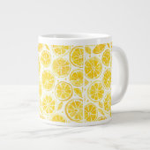 Lemon Slice Full Pattern Bright Yellow Kitchen Mug Grote Koffiekop (Voorkant rechts)
