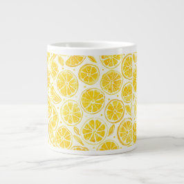 Lemon Slice Full Pattern Bright Yellow Kitchen Mug Grote Koffiekop