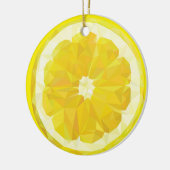 Lemon Slice Geometric Design Fruit  Keramisch Ornament (Links)