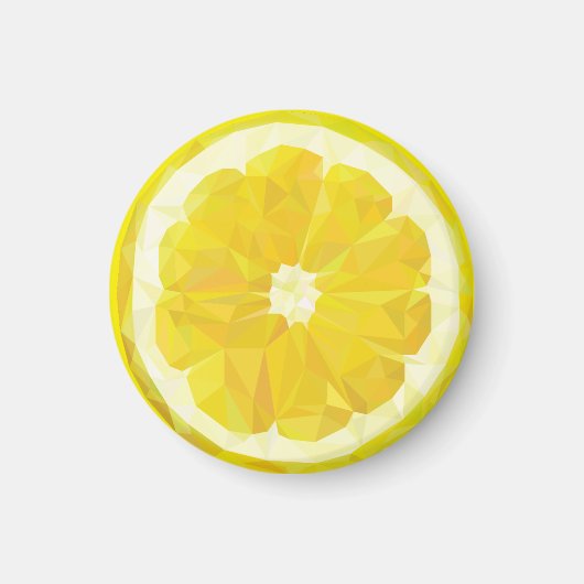 Lemon Slice Geometric Design Fruit Magneet (Voorkant)
