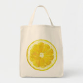 Lemon Slice Geometric Design Fruit Tote Bag (Voorkant)