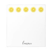 Lemon Slice Geometric Design Notitieblok (Voorkant)