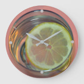 Lemon Slice in Water Time to Refresh Grote Klok (Voorkant)