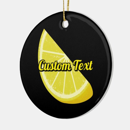 Lemon Slice Keramisch Ornament (Links)